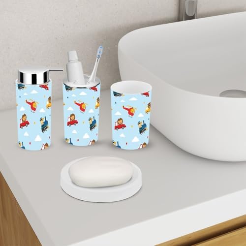 Bathroom Accessory Set 6 Piece Durable