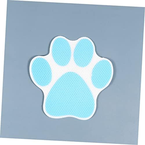 Mobestech 20-Piece Cartoon Dog Footprint Slip Sticker Set for Bathtub Safety