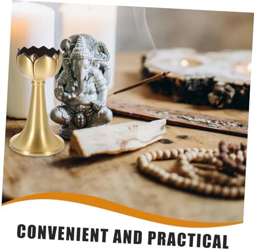 Buddha Offering Lotus Candle Holder Buddhist Altar Accessory