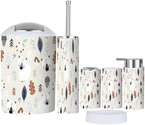 JBNJANKDAV - Creative Kids Bathroom Accessories Set 6 Pcs