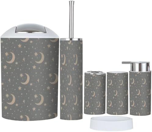 Stylish 6-Piece bathroom set Scandinavian Bohemian style for kids