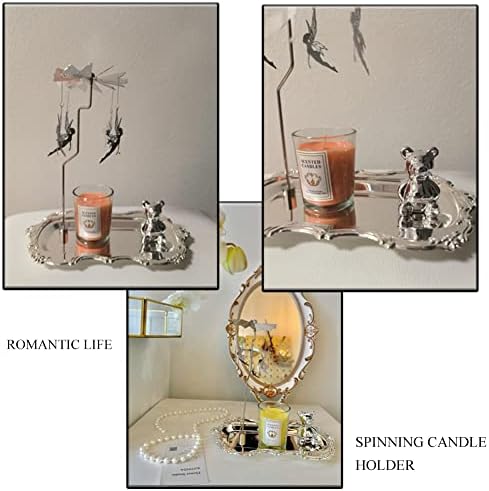 Spinning Candle Holder with Fairy Accessories