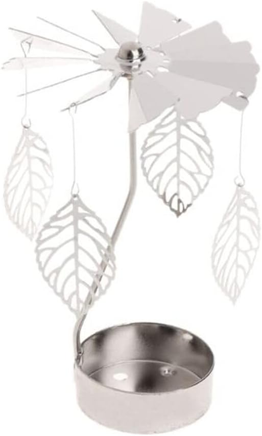 Elegant Metal Spinning Candle Holder for Weddings