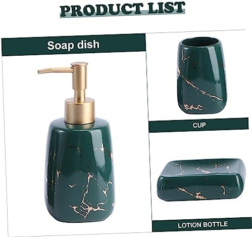 SOLUSTRE 3Pcs Bathroom Accessory Set