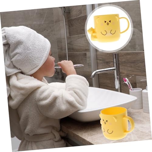 PRETYZOOM 2Pcs Cartoon Mouthwash Cup Cute Plastic Toothbrush Holder for Kids