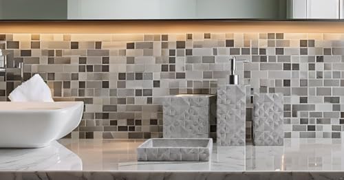 Hymmah Bathroom Accessories Set 4 Pcs Resin