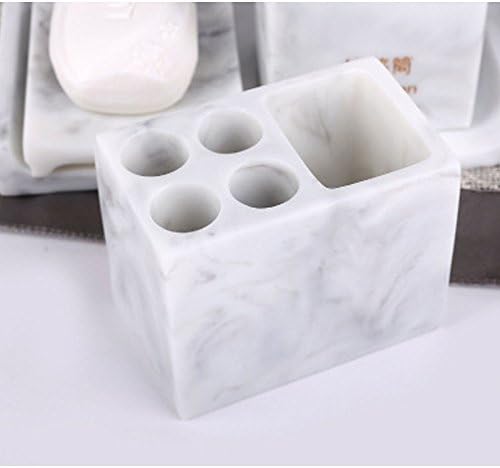 Sleek 5-Pack Resin Bath Accessories Set