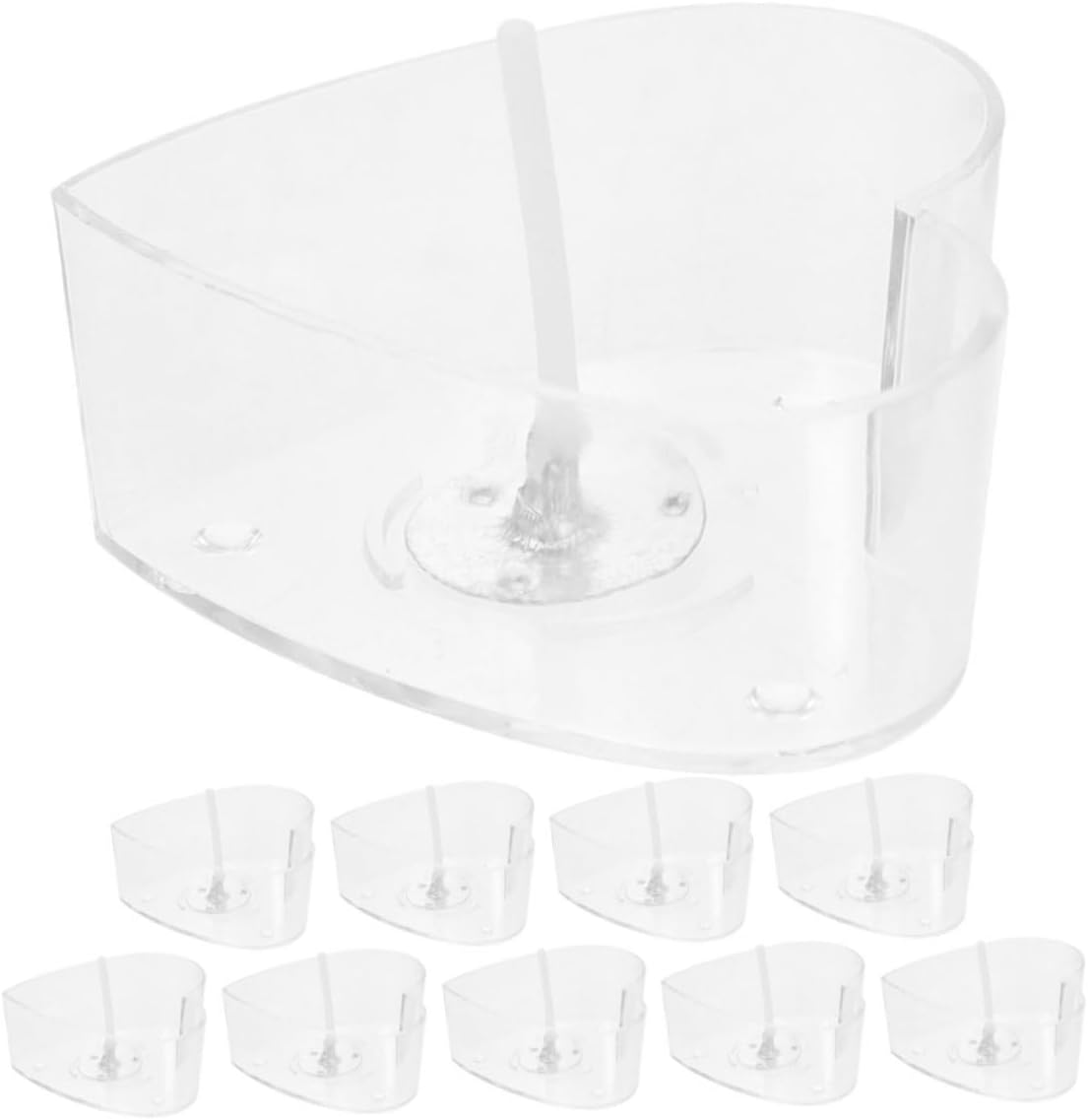 Heart Shaped Tea Light Holder Cups for Candle Making