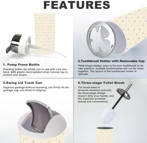 JBNJANKDAVStylish Bathroom Accessories Set 6 Pcs