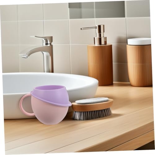 MAGICLULU 2-Piece Plastic Mouthwash Holder for Kids Toothbrush Beverage Tumbler