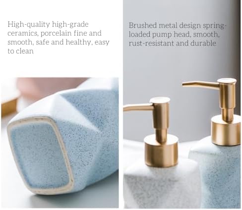 Modern Ceramics Pink Bathroom Accessory Set Collection