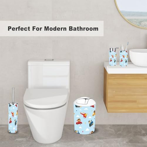 Bathroom Accessory Set 6 Piece Durable