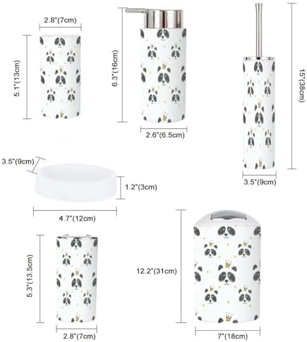 Cartoon Characters 6-Piece Bathroom Accessories Set