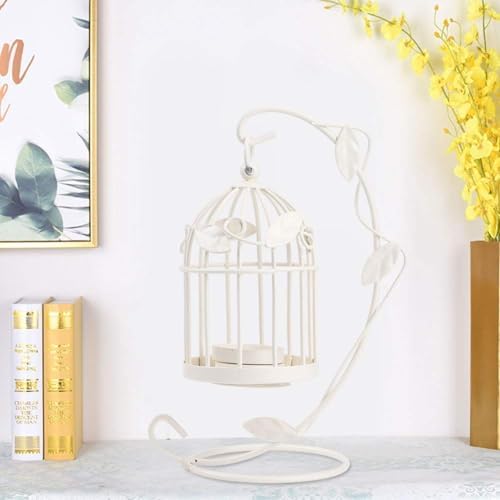 Hanging Birdcage Lantern Metal Birdcage Candle Holder for Weddings and Parties