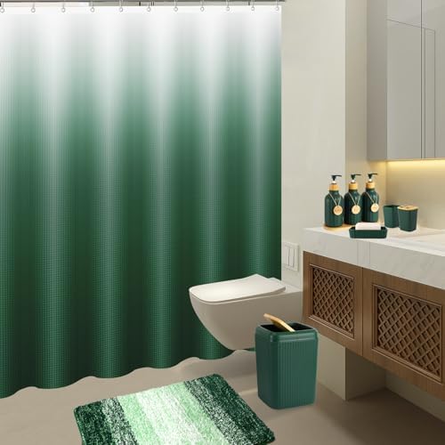 32PCS Dark Green Bathroom Accessories Set for Modern Home