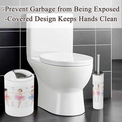 6-Piece Bathroom Set Cute Girl Design