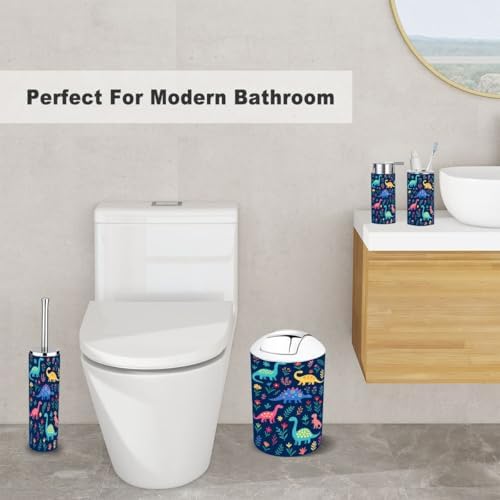 6-Piece Cartoon Animal Bathroom Accessory Set for Kids