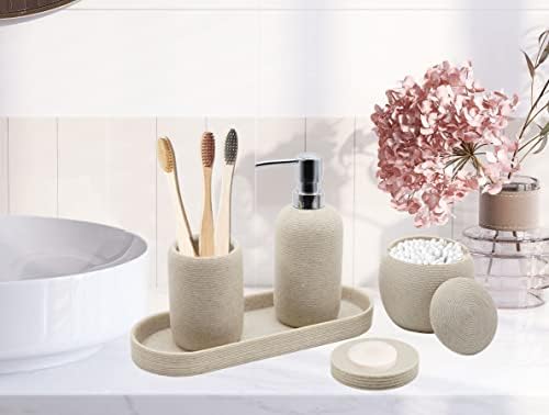 Modern 5-Piece Bathroom Accessory Set
