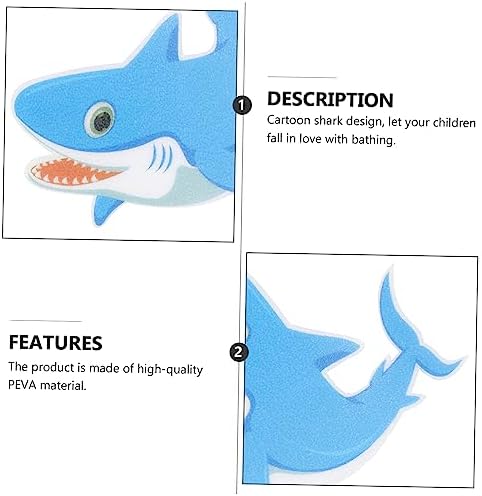 Mobestech Peva Shark Sticker Non-Slip Safety Strip for Bathroom Kitchen Pool