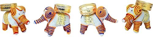 Elephant Tealight Holder Set for Decorative Lighting Accessories