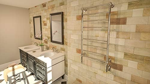 Amba 8-Bar Towel Warmer Polished Nickel Luxury Bath Accessories