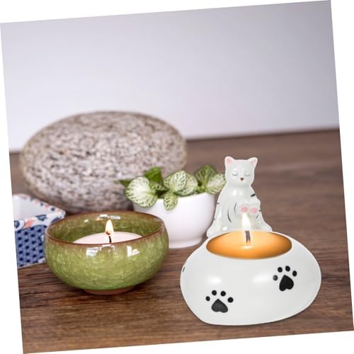 Elegant Cat Candle Holder