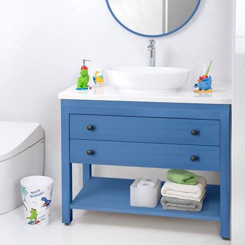 Surfin Dino 4-Piece Bathroom Accessory Set