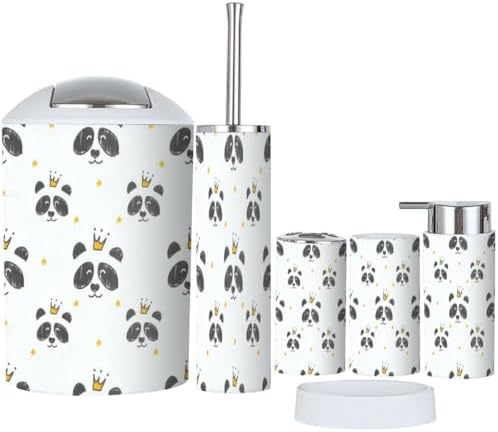 Cartoon Characters 6-Piece Bathroom Accessories Set