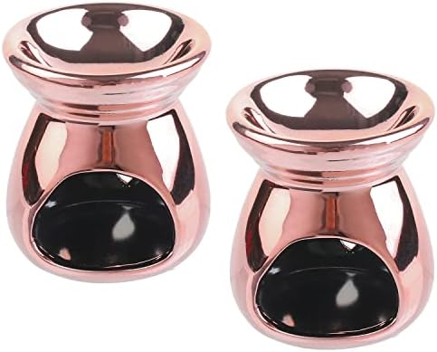 MyGift 2-Piece Aromatherapy Candle Holder Set with Modern Design