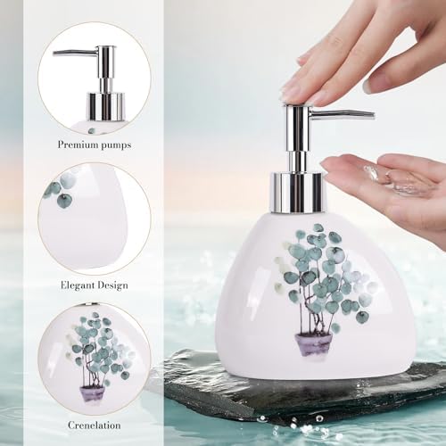 Luxury 6-Piece Ceramic Bathroom Set Modern Functional