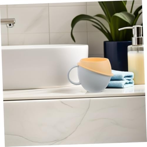 MAGICLULU 2-Piece Plastic Mouthwash Holder for Kids Toothbrush Beverage Tumbler