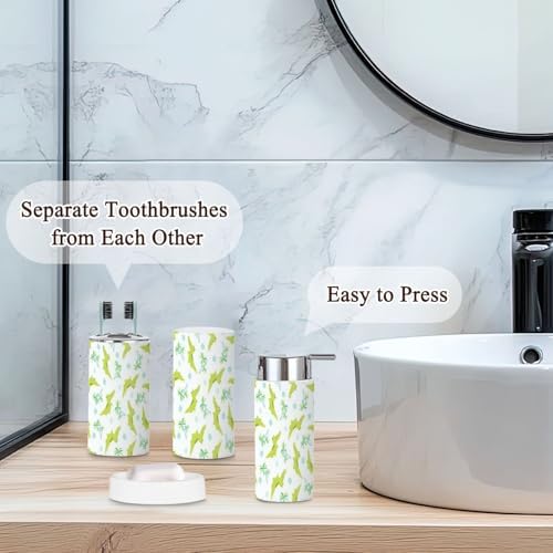 JBNJANKDAV6-Piece Bathroom Accessories Set with Cartoon Design