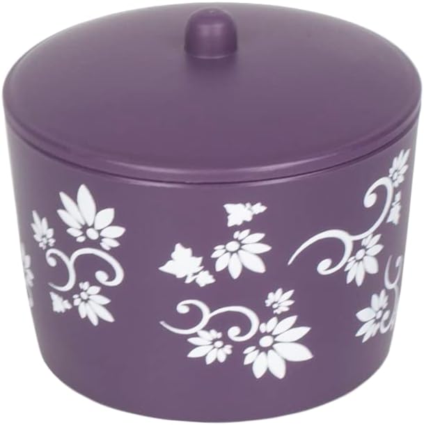 7-Piece Floral Bath Set Purple - Home Basics