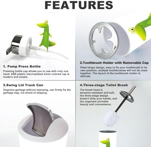 Silly bathroom accessories set for kids from JBNJANKDAV