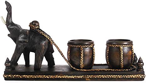 AeraVida Elephant Candle Holder Set for Home Decor
