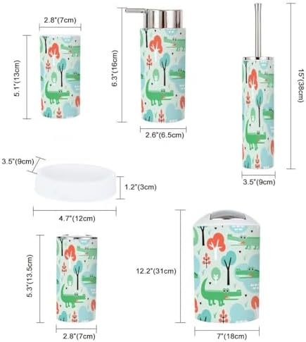 JBNJANKDAV Seamless 6-Piece Bathroom Accessories Set