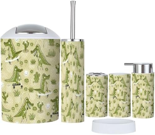 6-Piece Cute Bathroom Accessories Set
