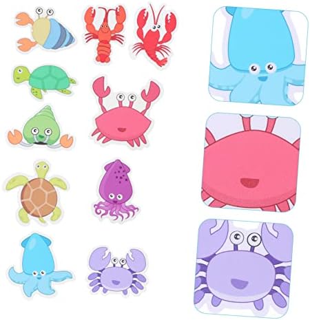 Zerodeko 10pcs Cartoon Non-Slip Shower Stickers for Bathroom
