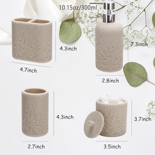 Sturdy Resin Bathroom Set 4PCS