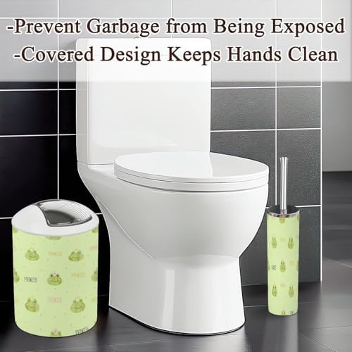 Bathroom Accessories Set 6 Pcs Princess Frogs Toothbrush Holder Soap Dispenser Set