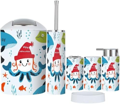 Cute Pirate Party Bathroom Accessories Set for Kids