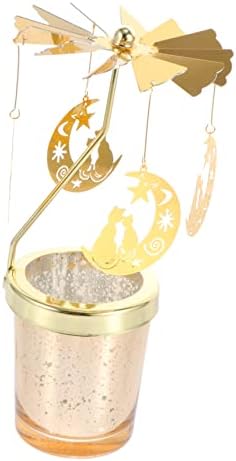Elegant rotating candle holder for parties