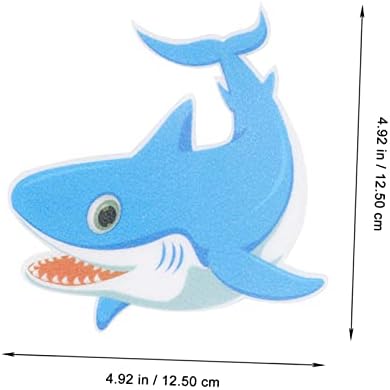 LIFKOME Shark Sticker Set for Bath Tub Non Slip Peva Frosted Decals