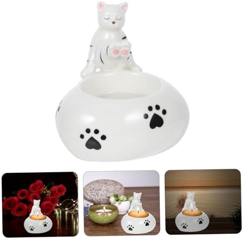 Elegant Cat Candle Holder