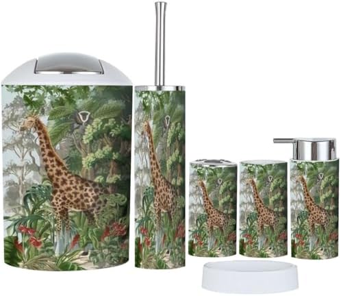 Set of 6 Funny bathroom accessories for Kids Adults