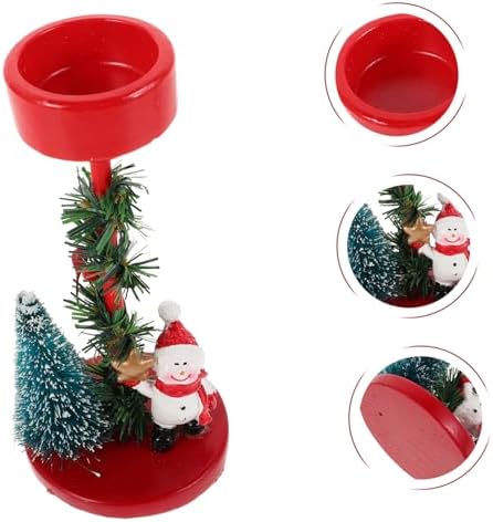 Mucklily Snowman Candle Holder Ornament - Christmas Party Decorations