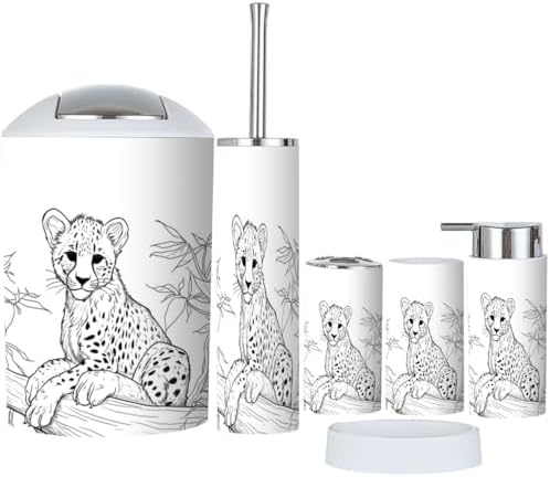 Bathroom Accessories Set Durable Storage for Soaps Toothbrush More