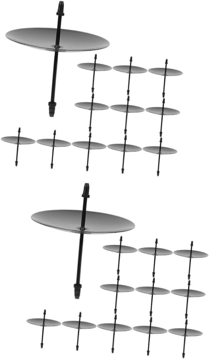 NOLITOY Metal Candle Fixator Rack 24 Pcs Set