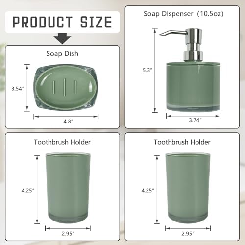 Thickened Bathroom Accessories Set 4-Piece