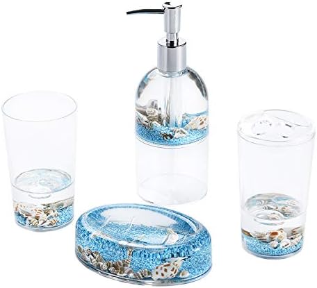 Locco Decor 4 Piece Acrylic 3D Floating Motion Vanity Set
